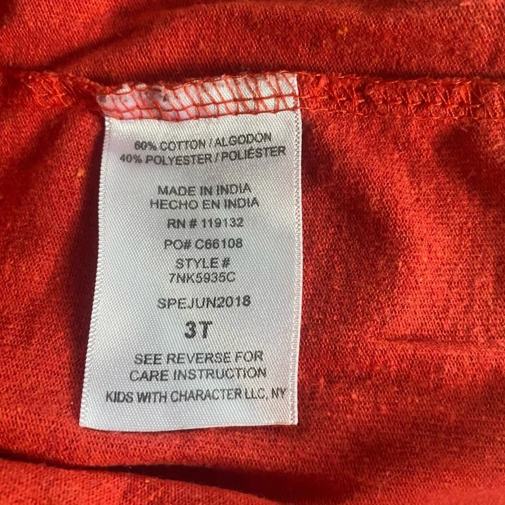 Paw Patrol Kids Red Long Sleeve Shirt size 3T
